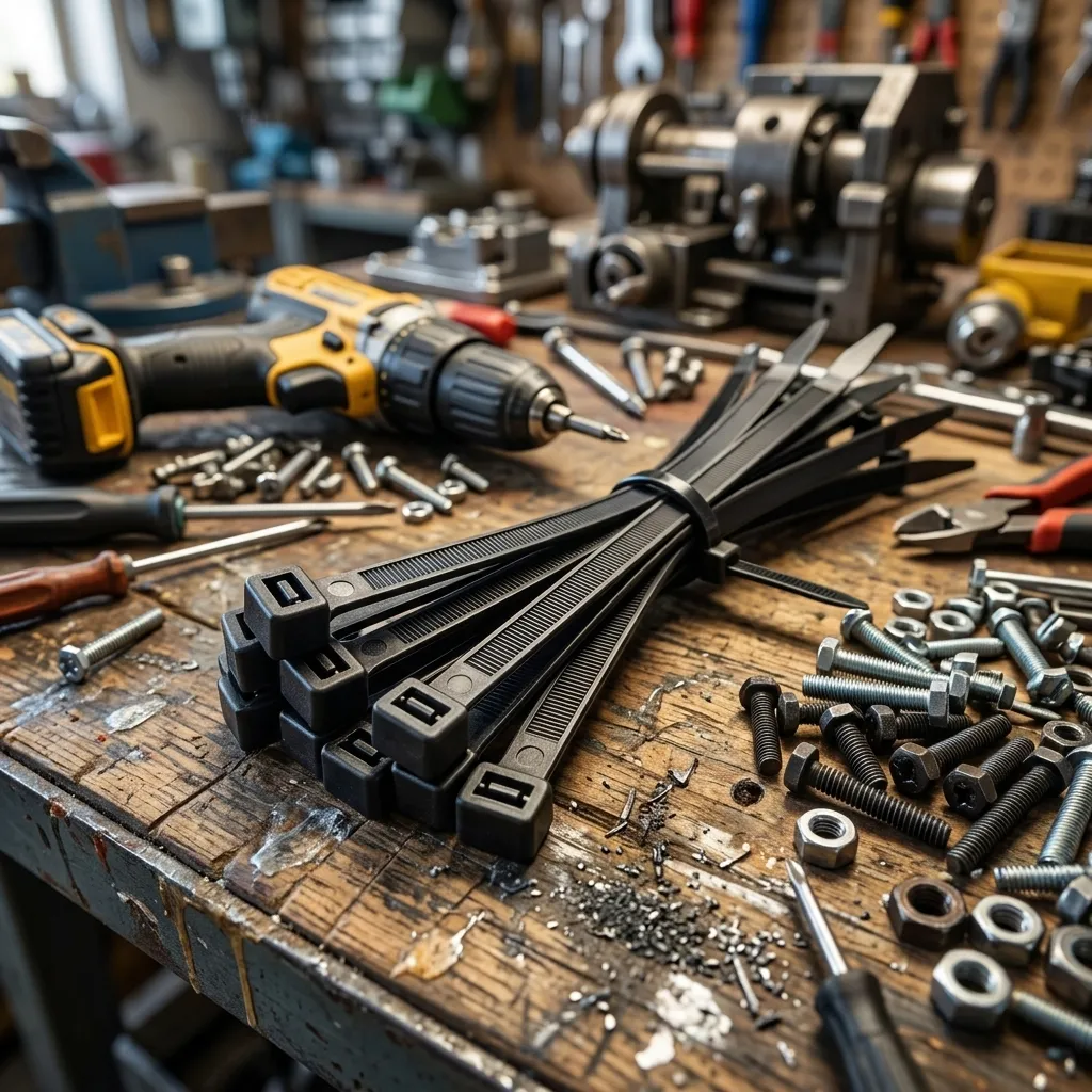 Extra breite Kabelbinder für schwere Kabel und Rohre — BeBo Technik